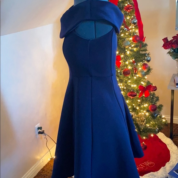 Blue off the shoulder dress - Picture 3 of 6